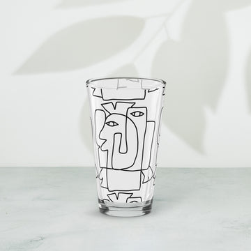 Shaker pint glass