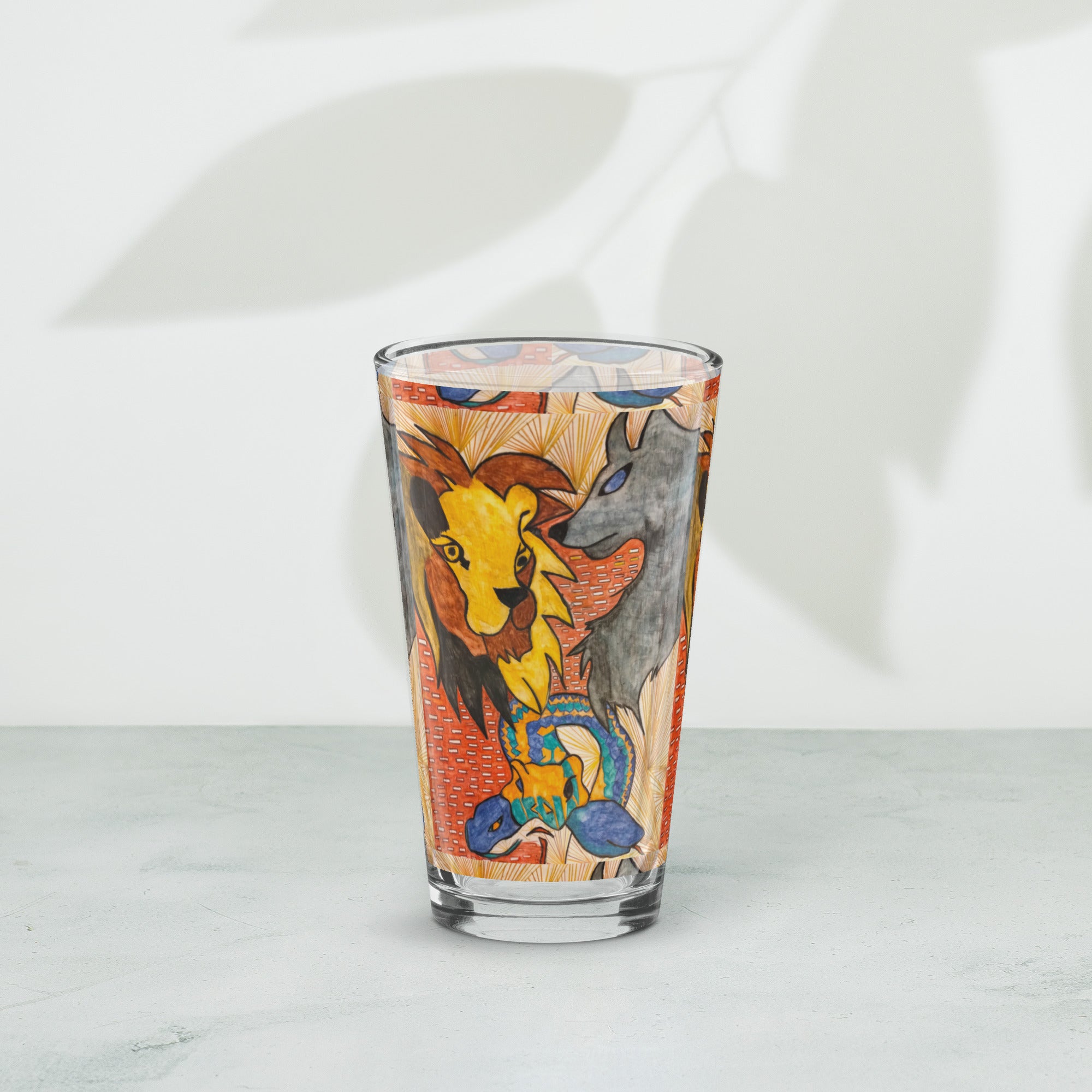 Shaker pint glass